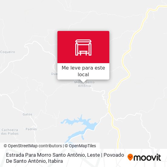 Estrada Para Morro Santo Antônio, Leste | Povoado De Santo Antônio mapa