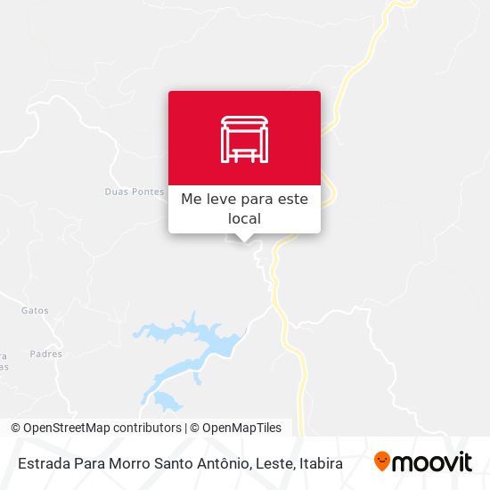 Estrada Para Morro Santo Antônio, Leste mapa
