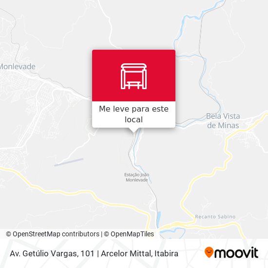 Av. Getúlio Vargas, 101 | Arcelor Mittal mapa