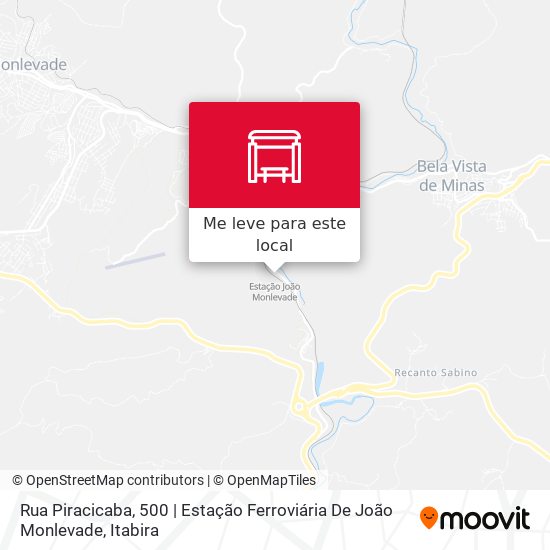 Rua Piracicaba, 500 | Estação Ferroviária De João Monlevade mapa