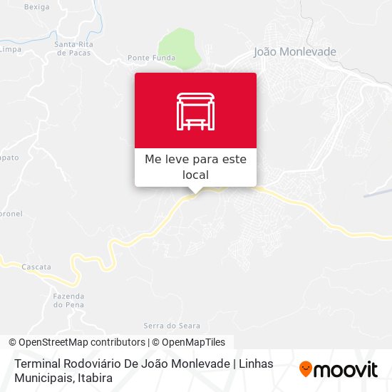 Terminal Rodoviário De João Monlevade | Linhas Municipais mapa
