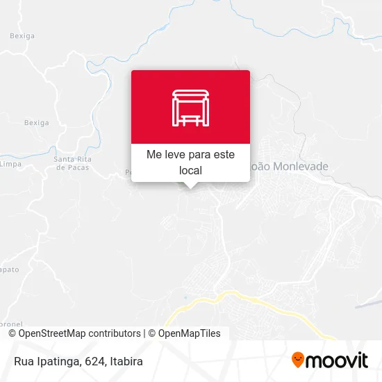 Rua Ipatinga, 624 mapa