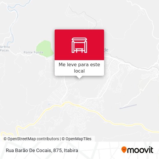 Rua Barão De Cocais, 875 mapa