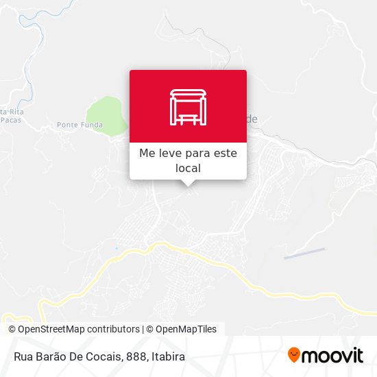 Rua Barão De Cocais, 888 mapa