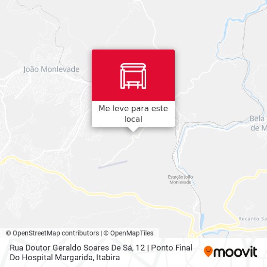 Rua Doutor Geraldo Soares De Sá, 12 | Ponto Final Do Hospital Margarida mapa