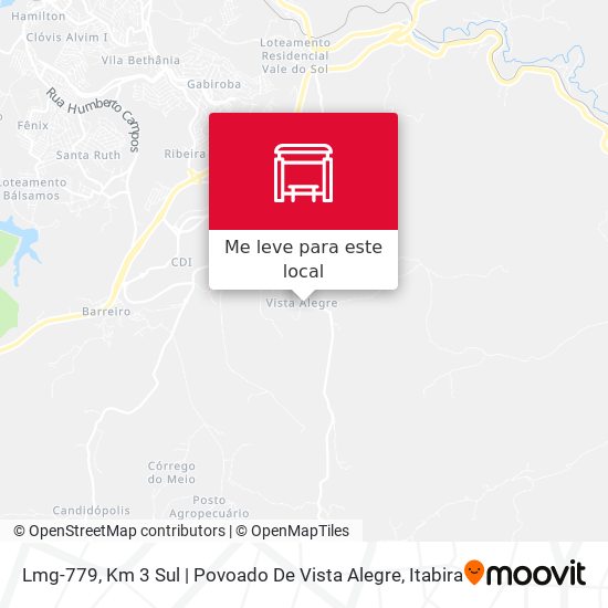Lmg-779, Km 3 Sul | Povoado De Vista Alegre mapa