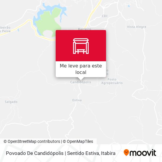 Povoado De Candidópolis | Sentido Estiva mapa