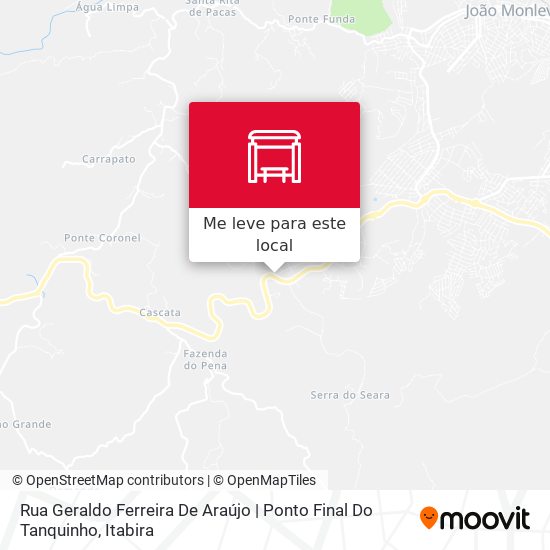 Rua Geraldo Ferreira De Araújo | Ponto Final Do Tanquinho mapa