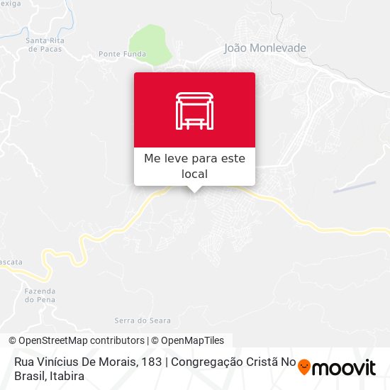 Rua Vinícius De Morais, 183 | Congregação Cristã No Brasil mapa