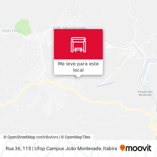 Rua 36, 115 | Ufop Campus João Monlevade mapa