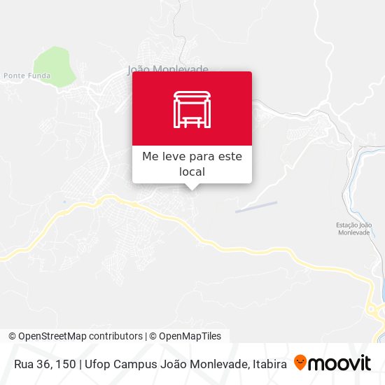 Rua 36, 150 | Ufop Campus João Monlevade mapa