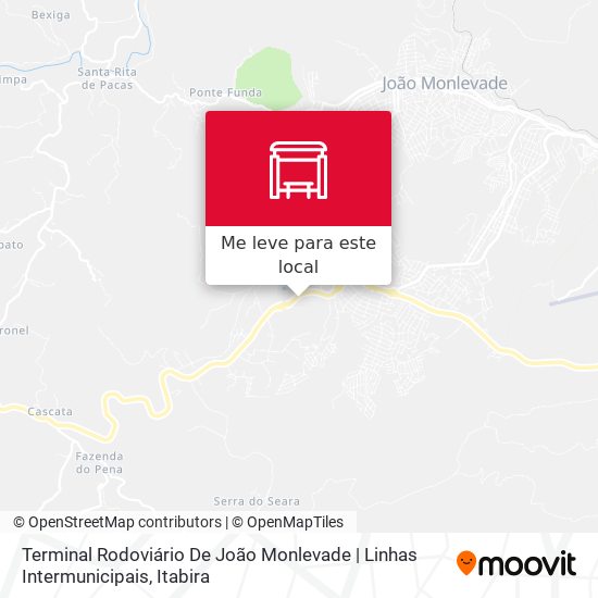 Terminal Rodoviário De João Monlevade | Linhas Intermunicipais mapa