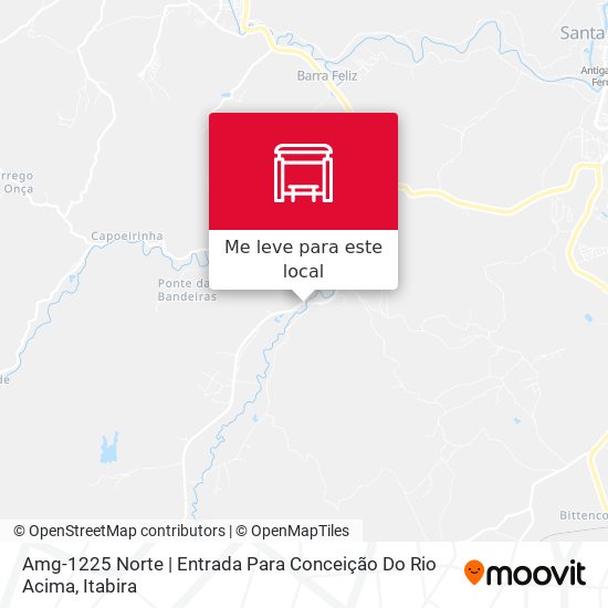 Amg-1225 Norte | Entrada Para Conceição Do Rio Acima mapa