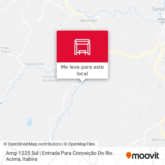 Amg-1225 Sul | Entrada Para Conceição Do Rio Acima mapa