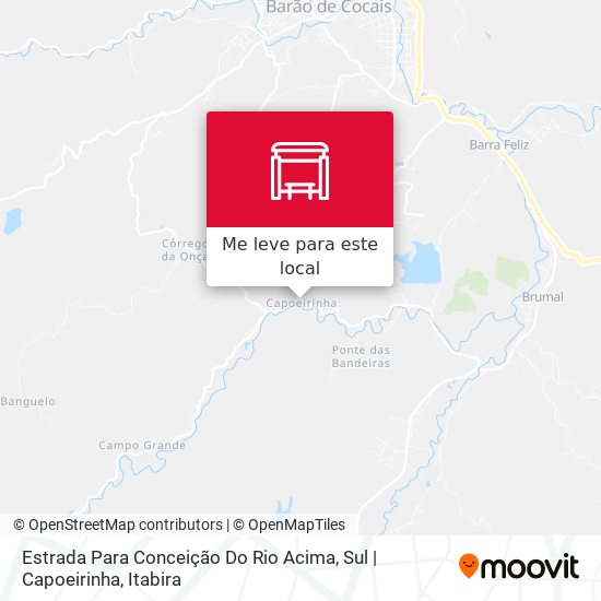 Estrada Para Conceição Do Rio Acima, Sul | Capoeirinha mapa