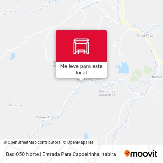 Bac-050 Norte | Entrada Para Capoeirinha mapa