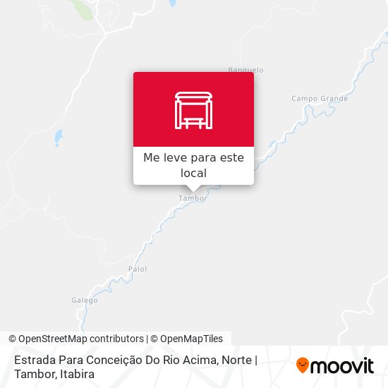 Estrada Para Conceição Do Rio Acima, Norte | Tambor mapa