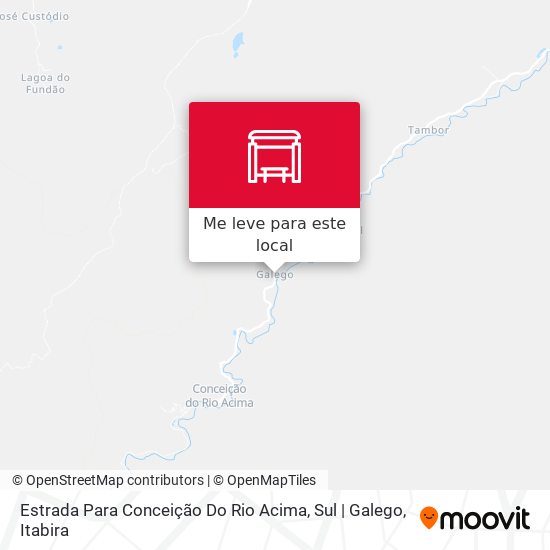 Estrada Para Conceição Do Rio Acima, Sul | Galego mapa