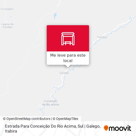 Estrada Para Conceição Do Rio Acima, Sul | Galego mapa