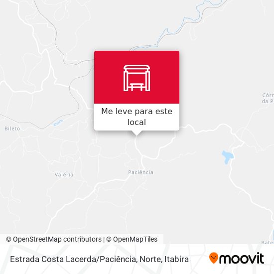 Estrada Costa Lacerda / Paciência, Norte mapa