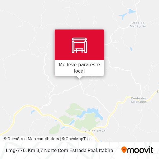 Lmg-776, Km 3,7 Norte Com Estrada Real mapa