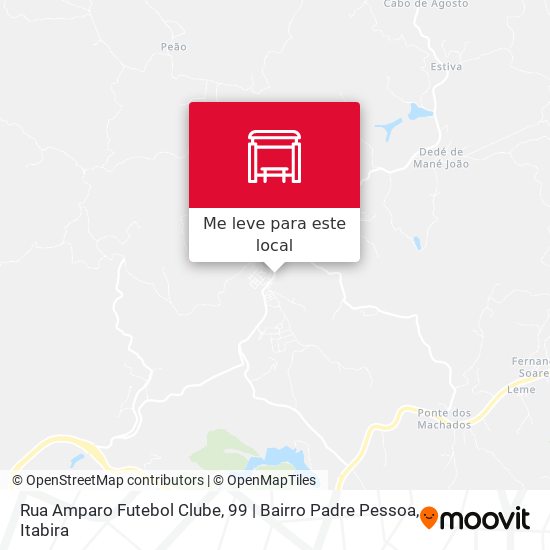 Rua Amparo Futebol Clube, 99 | Bairro Padre Pessoa mapa
