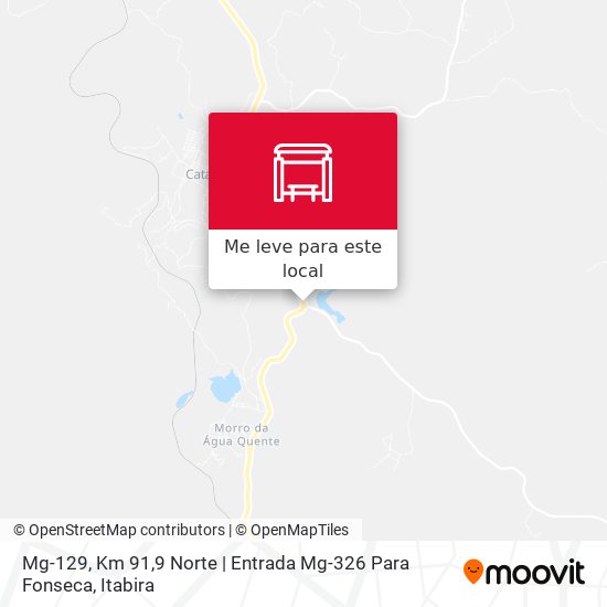 Mg-129, Km 91,9 Norte | Entrada Mg-326 Para Fonseca mapa