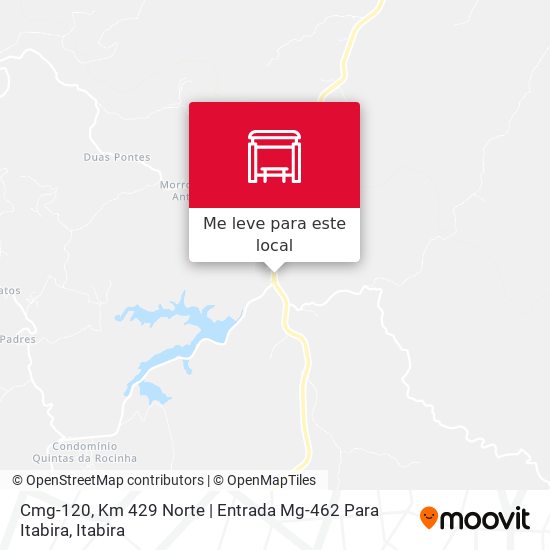Cmg-120, Km 429 Norte | Entrada Mg-462 Para Itabira mapa