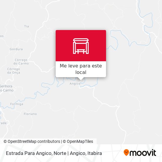Estrada Para Angico, Norte | Angico mapa