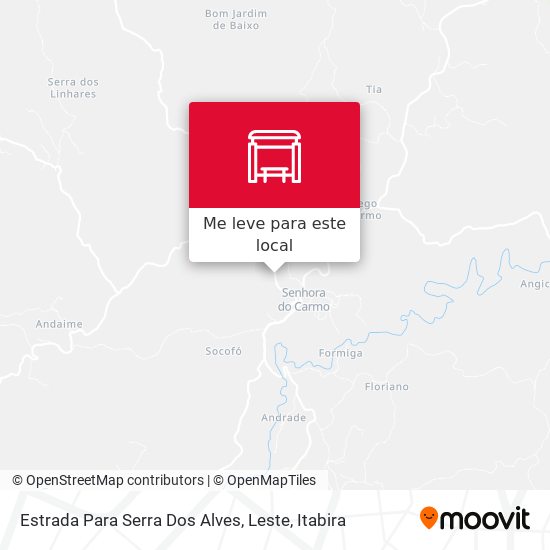 Estrada Para Serra Dos Alves, Leste mapa