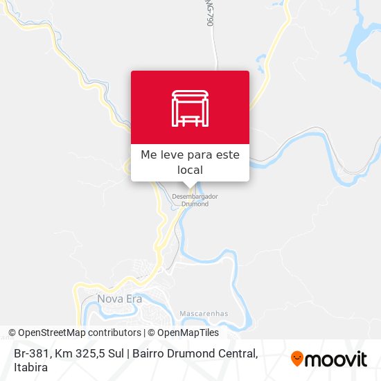 Br-381, Km 325,5 Sul | Bairro Drumond Central mapa