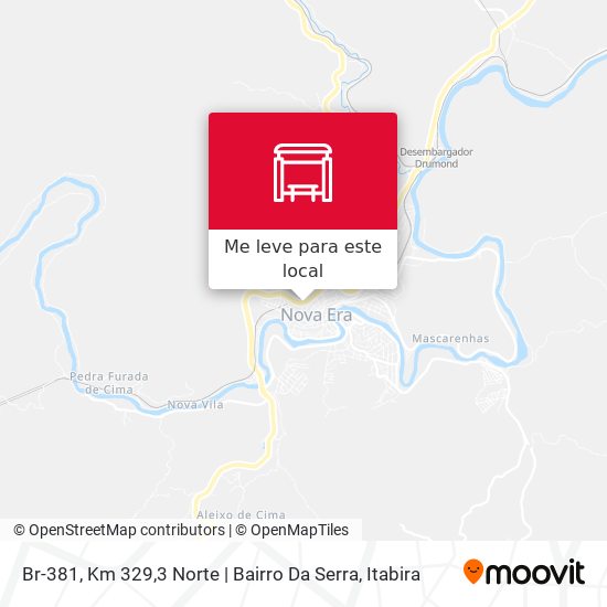 Br-381, Km 329,3 Norte | Bairro Da Serra mapa