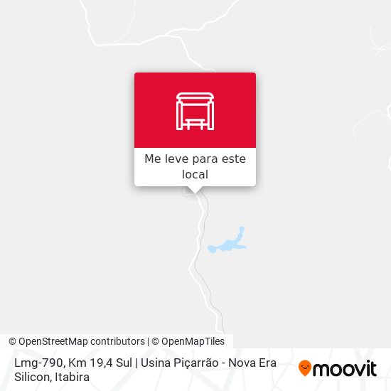 Lmg-790, Km 19,4 Sul | Usina Piçarrão - Nova Era Silicon mapa