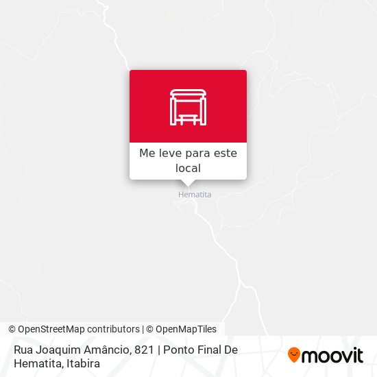 Rua Joaquim Amâncio, 821 | Ponto Final De Hematita mapa