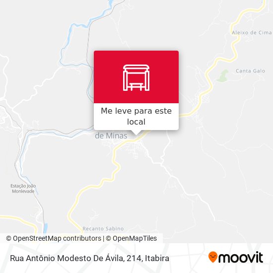 Rua Antônio Modesto De Ávila, 214 mapa