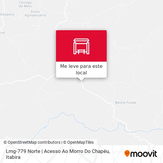 Lmg-779 Norte | Acesso Ao Morro Do Chapéu mapa