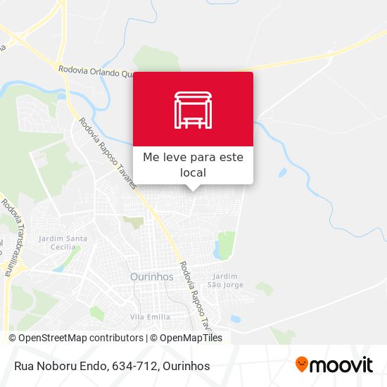 Rua Noboru Endo, 634-712 mapa