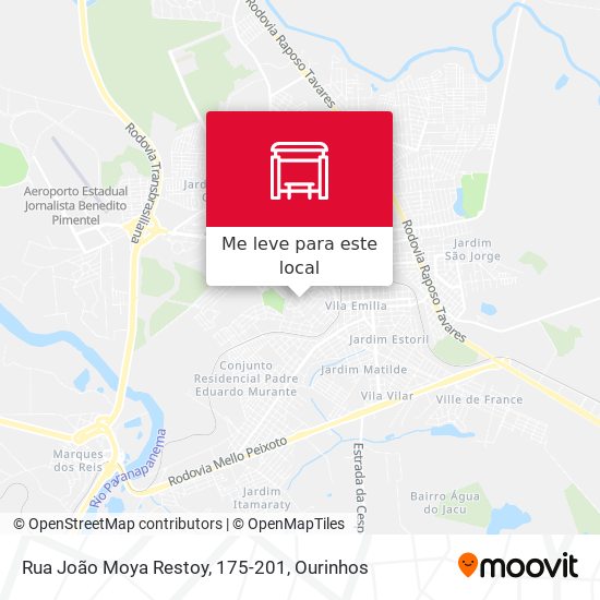 Rua João Moya Restoy, 175-201 mapa