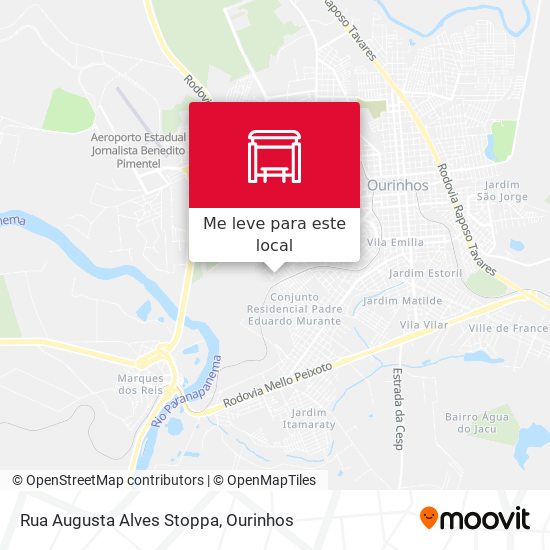 Rua Augusta Alves Stoppa mapa