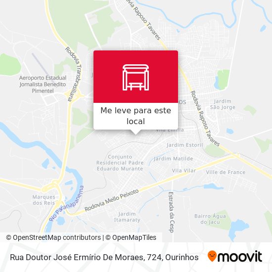 Rua Doutor José Ermírio De Moraes, 724 mapa