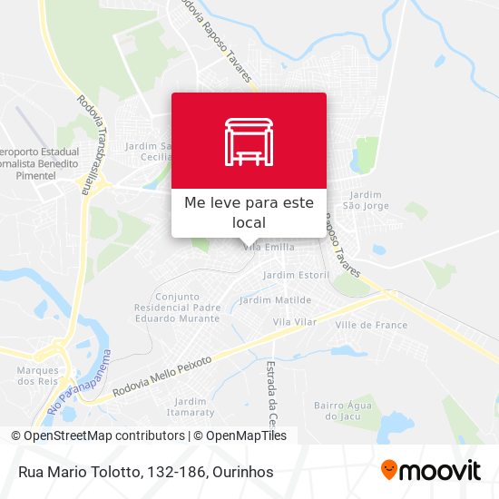Rua Mario Tolotto, 132-186 mapa