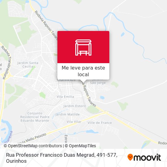 Rua Professor Francisco Duas Megrad, 491-577 mapa
