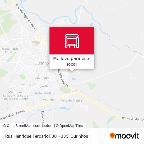 Rua Henrique Terçariol, 301-335 mapa