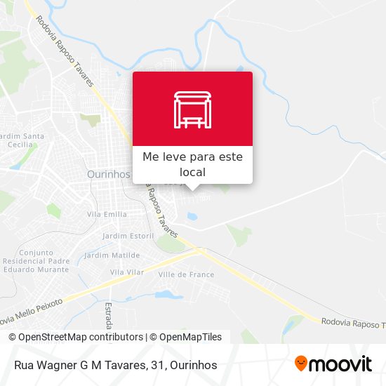 Rua Wagner G M Tavares, 31 mapa