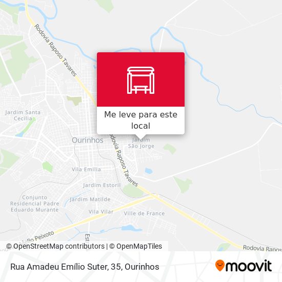 Rua Amadeu Emílio Suter, 35 mapa