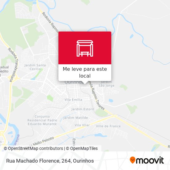 Rua Machado Florence, 264 mapa