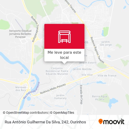 Rua Antônio Guilherme Da Silva, 242 mapa