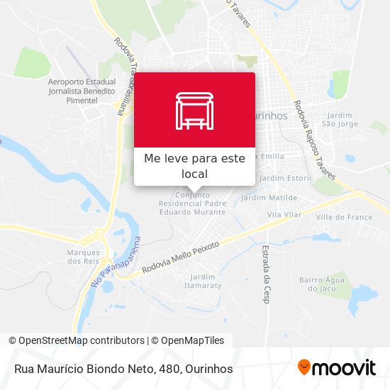 Rua Maurício Biondo Neto, 480 mapa