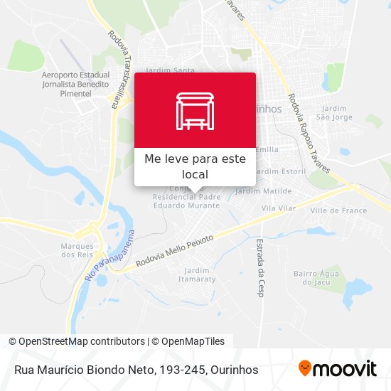 Rua Maurício Biondo Neto, 193-245 mapa
