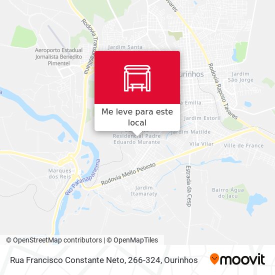 Rua Francisco Constante Neto, 266-324 mapa